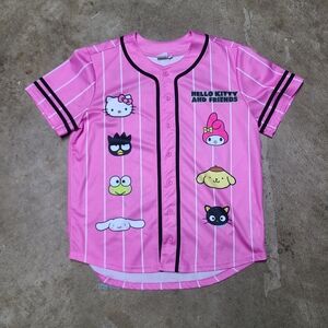 Hello Kitty and Friends Pink Kids Baseball Jersey